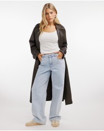 Dazie - Essential Scoop Neck Ribbed Singlet
