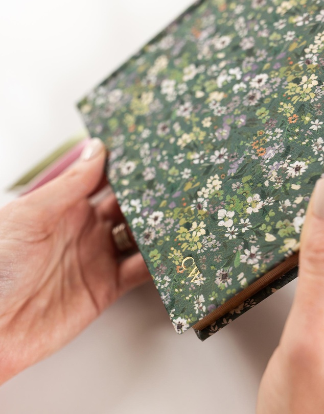 Bespoke Letterpress - Linen Bound Bullet Journal - Summer Perennials