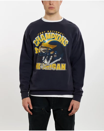 Vintage by The Real Deal - Pre Loved - 1997 University of Michigan Wolverines Sweatshirt