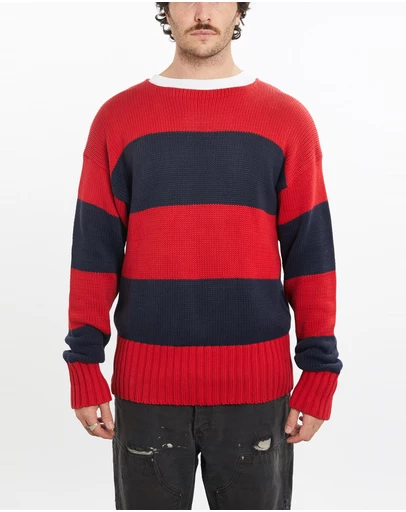 Vintage by The Real Deal - Pre Loved - Vintage 90s Polo Ralph Lauren 'Boat Neck' Knit Sweater