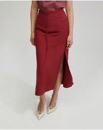 Oxford - Rose Linen Blend Skirt