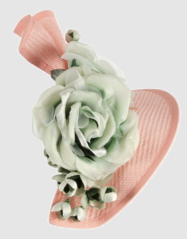 Fillies Collection - Bespoke Sculpted Coral Mint Racing Fascinator