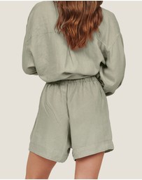 Carlotta + Gee - 100% Linen Shorts