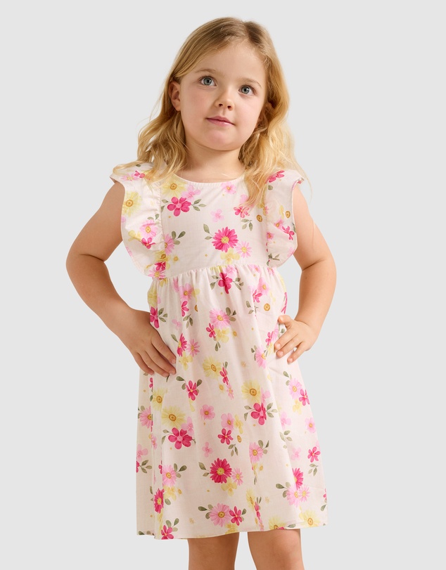 Forever New Girls - Hana Girls V-Neck Back Printed Dress