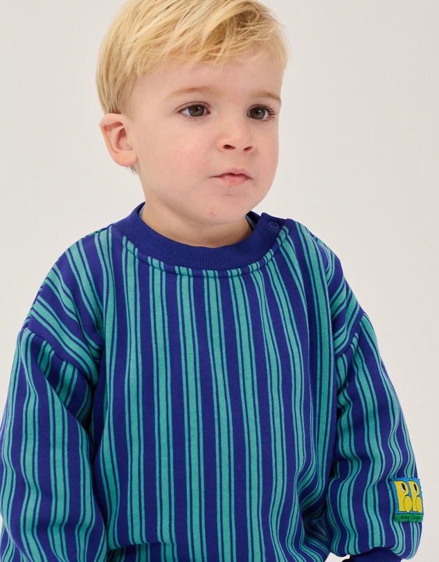 Bobo Choses - Booo Bo Choses Tag Stripes Sweatshirt - Babies
