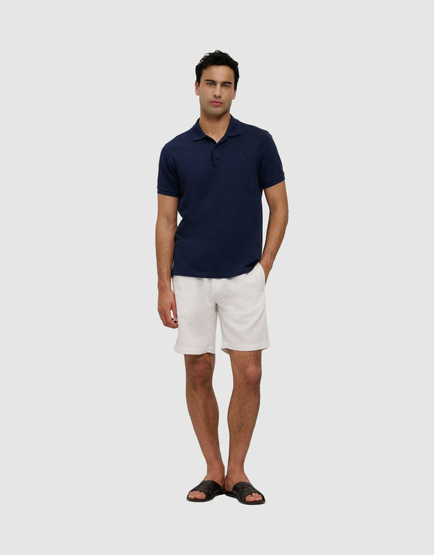 Trenery - Pique Monogram Short Sleeve Polo