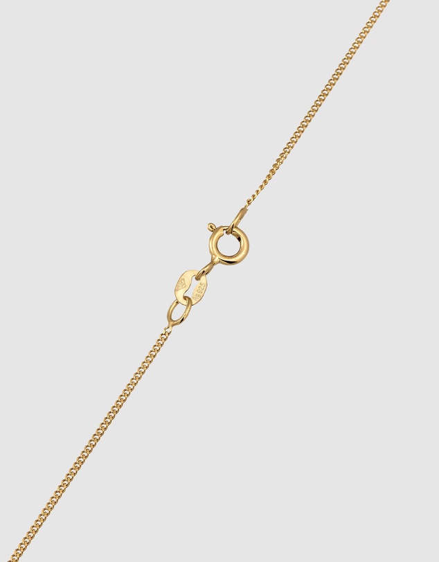 Elli Jewelry - Necklace Heart Pendant Cute with Enamel Blue in 925 Sterling Silver Gold Plated