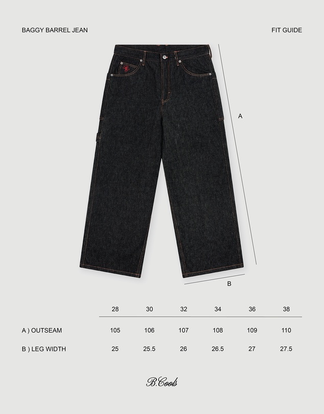 B.Cools - Baggy Barrel Jean (Wide Leg)