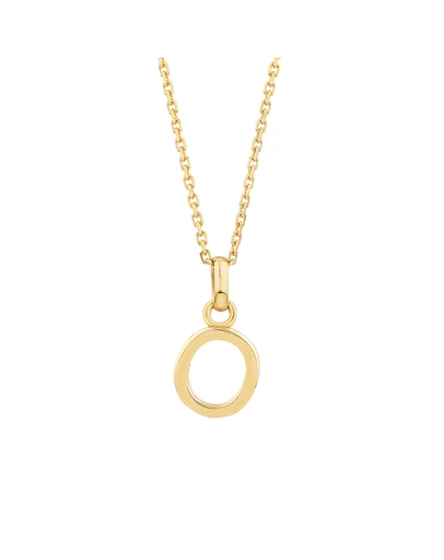 Michael Hill - O Initial Pendant in 10kt Yellow Gold