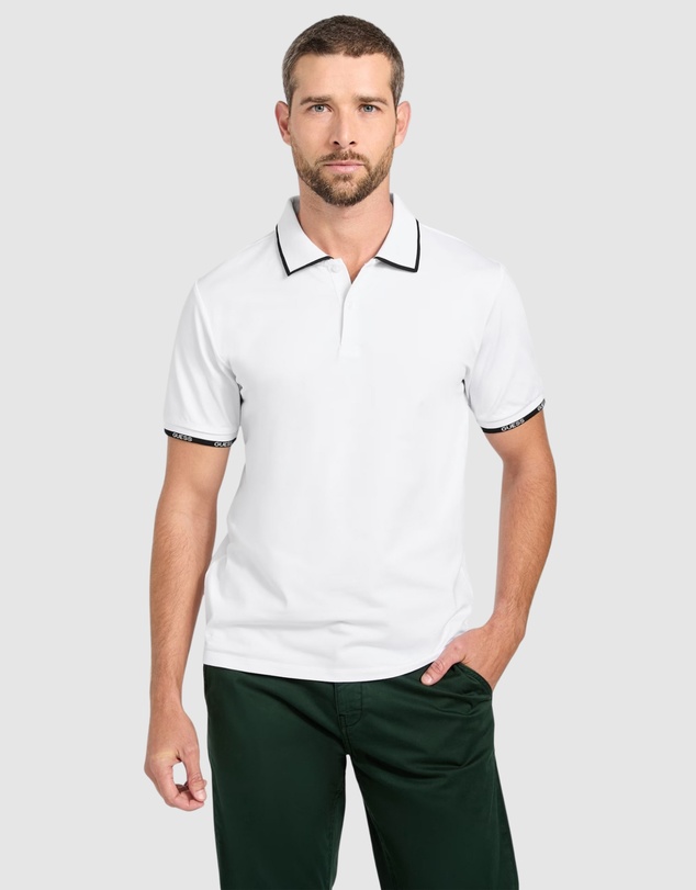 GUESS - Eco Paul Pique Tipping Polo Shirt