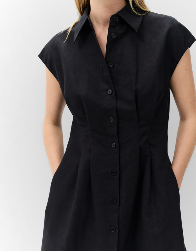 UNISON - Button Through Mini Dress