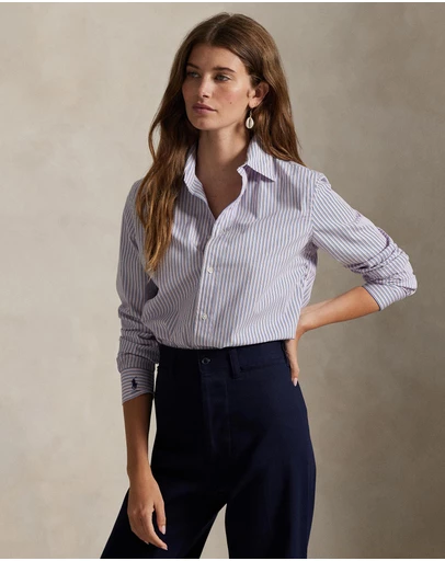 Polo Ralph Lauren - Stretch Slim Fit Striped Poplin Shirt