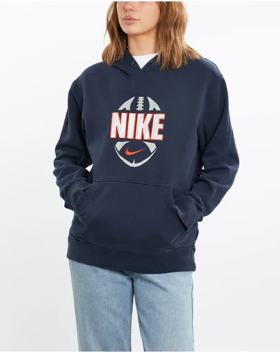 Vintage by The Real Deal - Pre Loved - Vintage Nike Football Hooded Sweatshirt