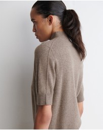 COS - Cashmere Mock-Neck T-Shirt