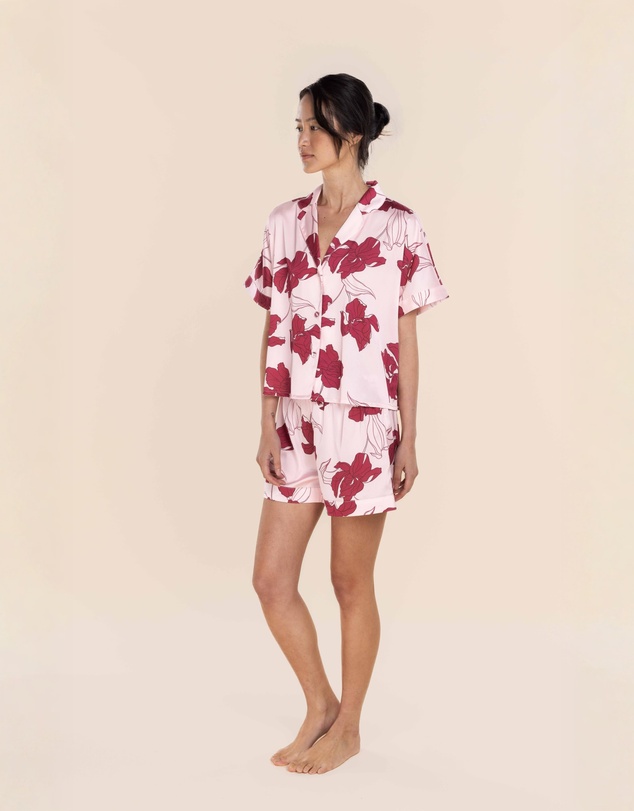 Gingerlilly - Freya Recycled Silky Satin Short Set
