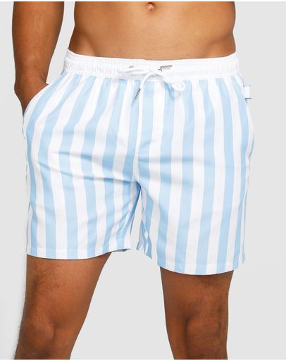 Pale Blue & White