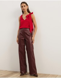 Atmos&Here - Lunet Statement Bow V-Neck Top