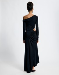 Lover - Ravenna Long Sleeve Asymmetrical Jersey Dress