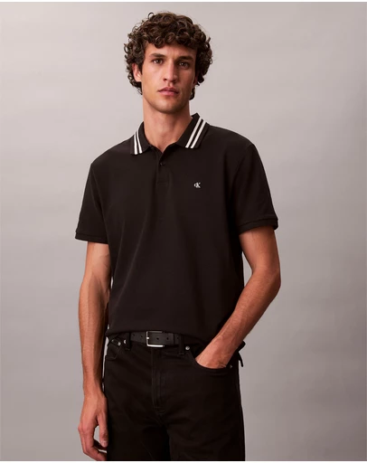 Calvin Klein Jeans - Casual Pique Classic Tipped Polo Shirt
