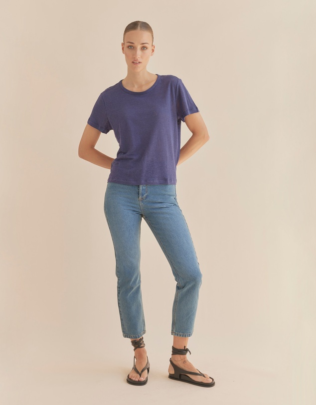 Amelius - Coogee Linen Crew Neck Tee