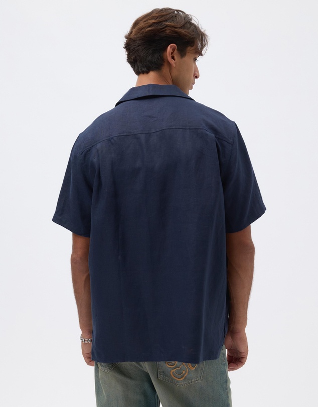 AERE - Kian Linen Camp Collar Shirt