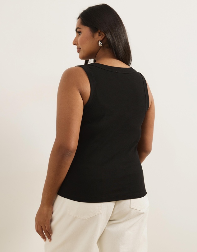 Atmos&Here Curvy - Organic Cotton Scoop Tank