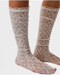 High Heel Jungle - Lace Knee Socks