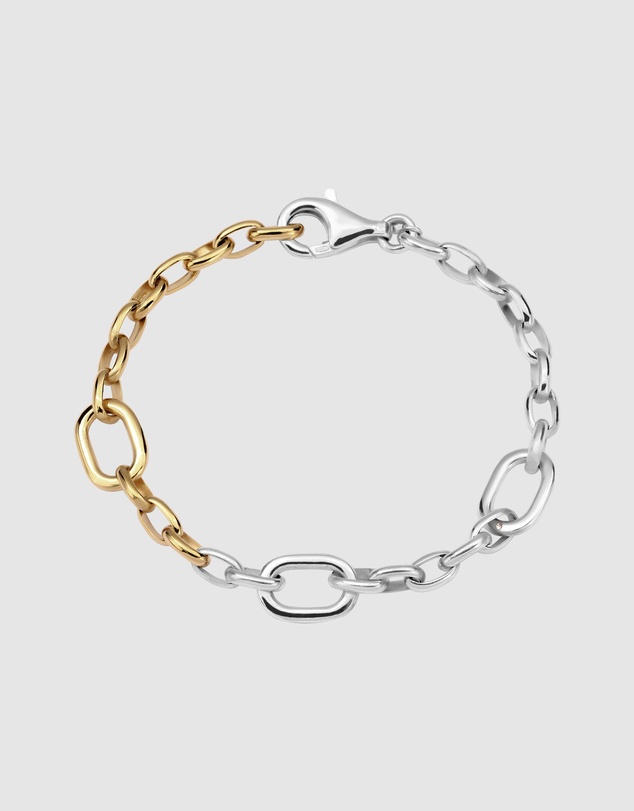 Elli Jewelry - Bracelet Bicolor Crystal 925 Sterling Silver