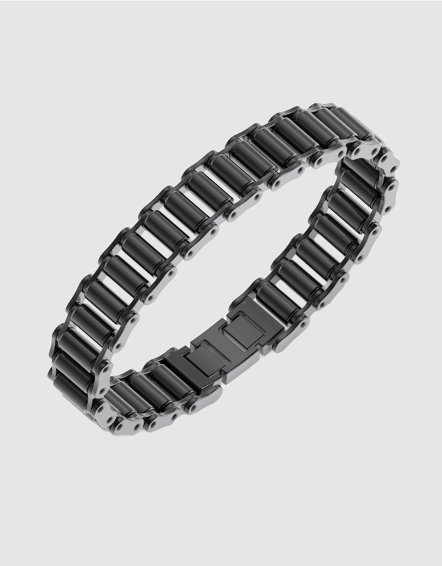 GUESS - Gunmetal Bicycle Chain Bracelet