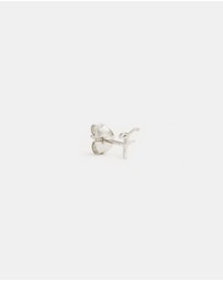 By Charlotte - Sterling Silver Love F Earring