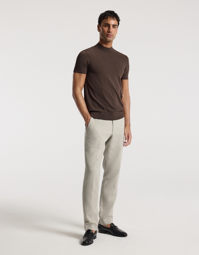 Calibre - Slim Tech Knit T-shirt Mocha