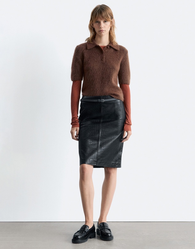 & Other Stories - Brushed Knit Polo T-Shirt