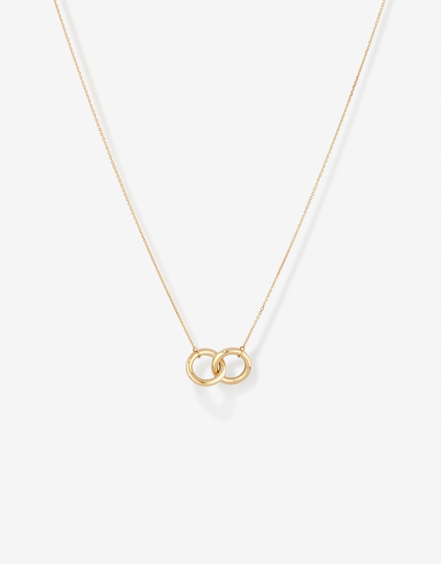 Michael Hill - 45cm (18”) Double Circle Necklace in 10kt Yellow Gold