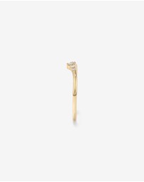 Michael Hill - Diamond Chevron Wedding Band in 14kt Yellow Gold