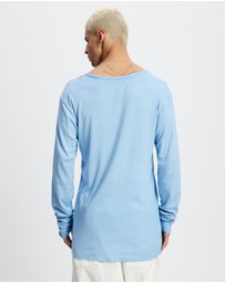 Surrounded By Ghosts - The Gypsum Slim Rib Knit Long Sleeve T-Shirt