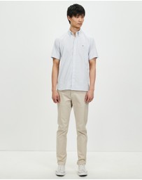 Tommy Hilfiger - 1985 Flex Oxford Stripe SS Shirt