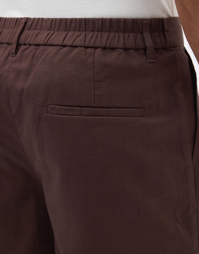 AERE - Leon Pleated Linen Blend Shorts