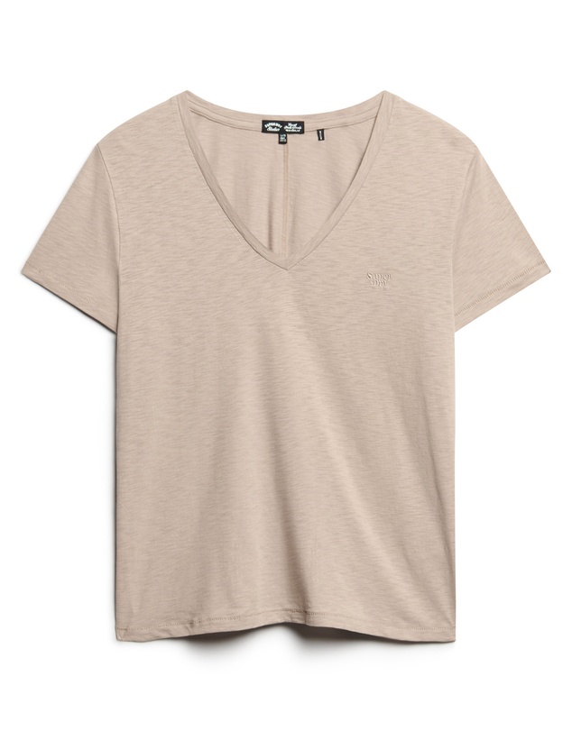 Superdry - Studios Slub Embroidered Vee Tee