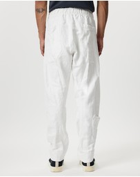 Surrounded By Ghosts - The Vanadium Linen Canvas Drawstring Pants