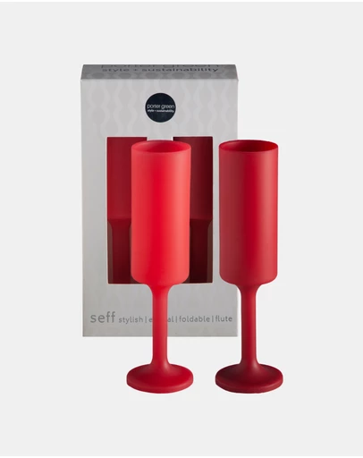 porter green - seff | silicone unbreakable champagne flutes