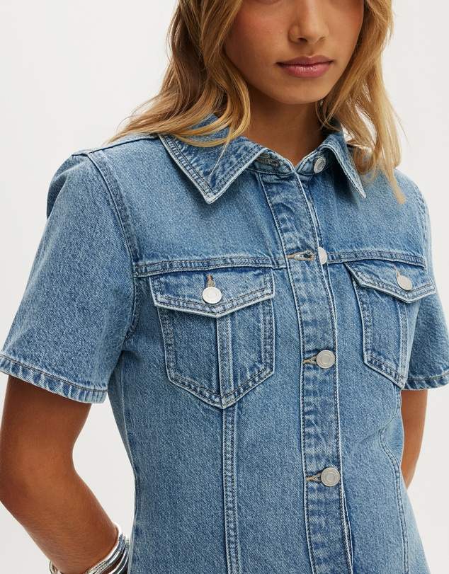 Cotton On - Denim Shirt Dress