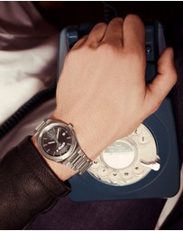 TIMEX - Q Timex® Continental GMT 39mm Stainless Steel Bracelet Watch