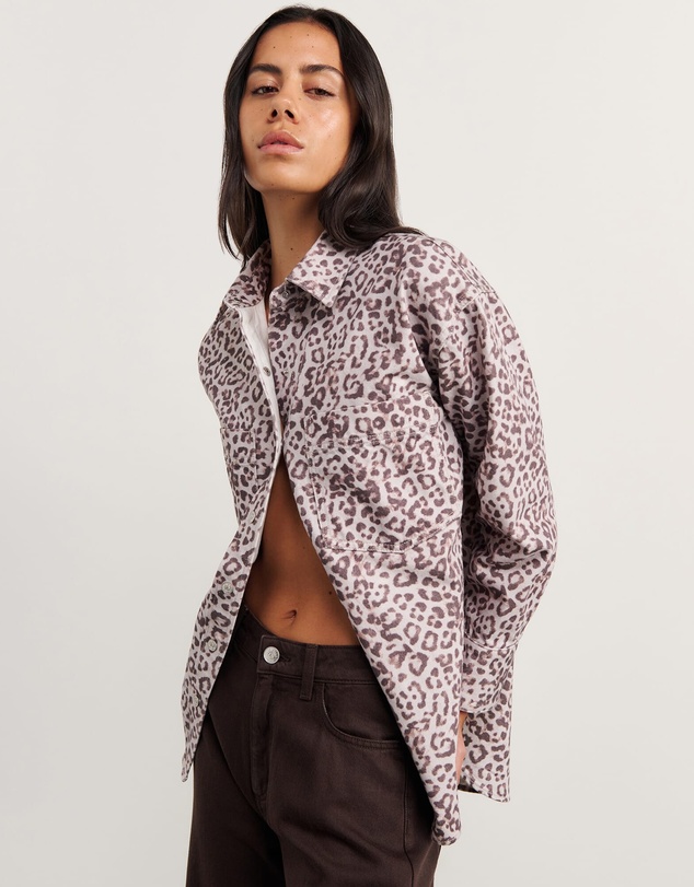 Jag - Leopard Denim Shirt