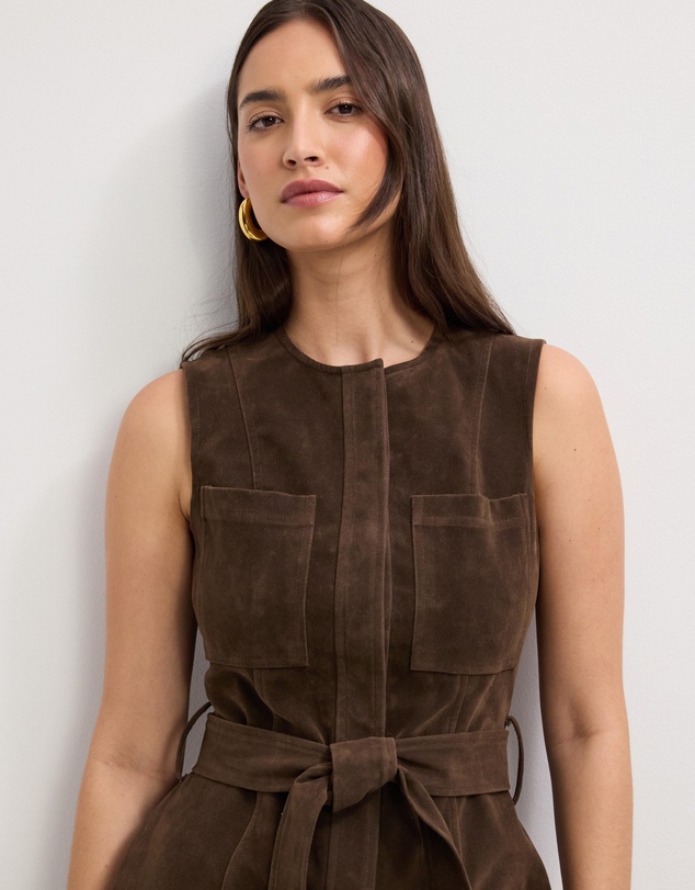 The Fated - Corina Suede Mini Dress