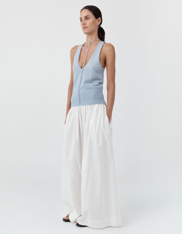 St. Agni - Cotton Hybrid Wide Leg Pants