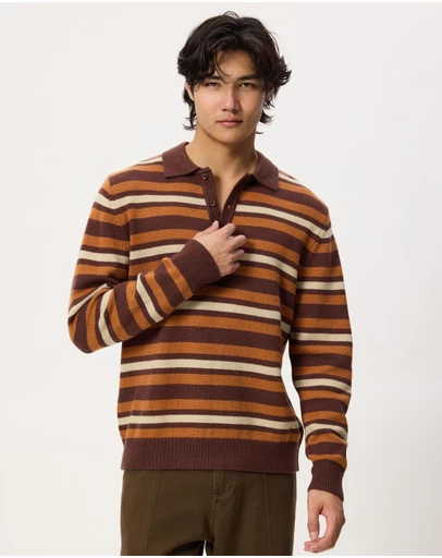 Rhythm - Striped Rugby Sweater