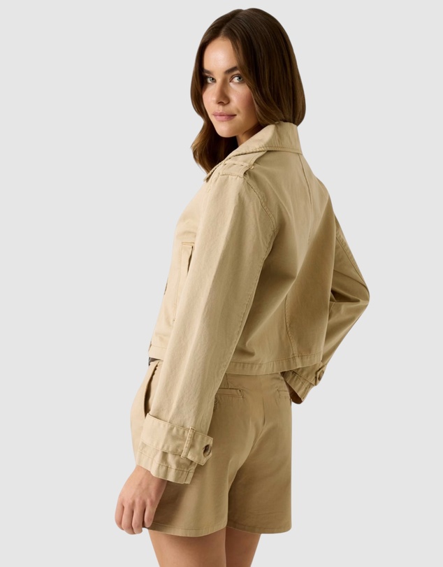 GUESS Jeans - GUESS JEANS Eco Cropped Trench Coat