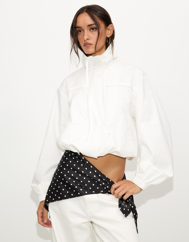 Dazie - Copper Funnel Neck Tech Jacket