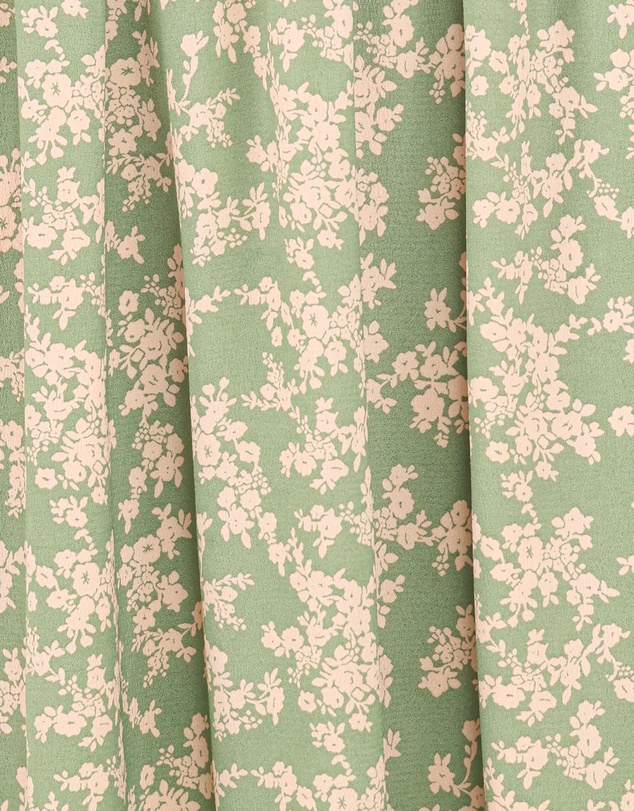 Petal & Pup - Ashara Long Sleeve Midi Dress - Green Floral
