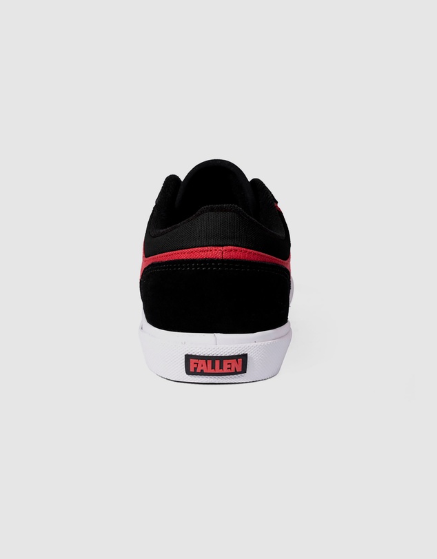 Fallen Footwear - Fallen Footwear Patriot Kids Vulcanised Sole Shoes Black/Red